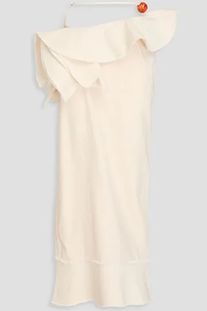 Jacquemus La Jupe ruffled embellished cotton maxi skirt - White