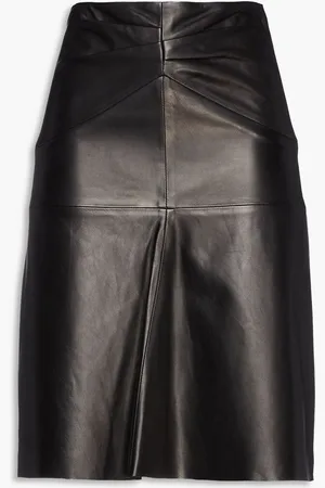 Isabel Marant Pleated leather skirt