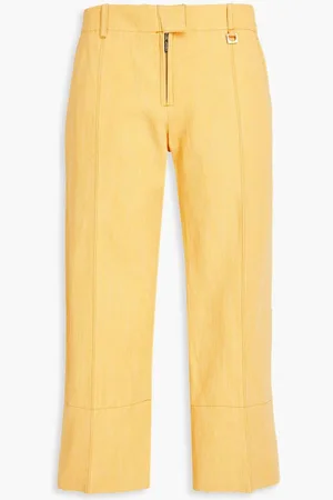 Jacquemus Areia cropped linen-blend straight-leg pants