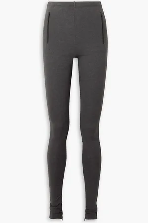 WARDROBE.NYC Stretch-ponte leggings - Gray