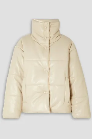Nanushka Hide quilted padded vegan leather jacket - White