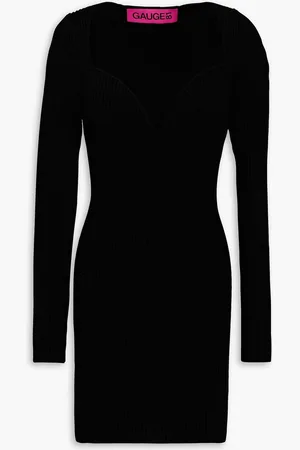GAUGE81 Ribbed merino wool-blend mini dress