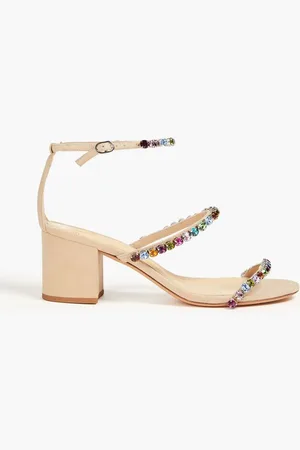 ALEXANDRE BIRMAN Alexa crystal-embellished suede sandals
