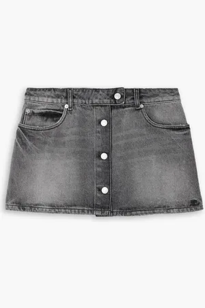 Courrèges Trucker denim mini skirt