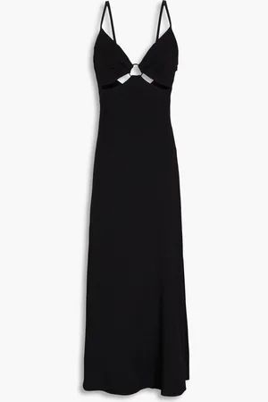 Claudie Pierlot Cutout cady maxi slip dress