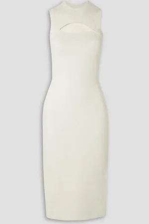 Victoria Beckham VB Body cutout stretch-knit midi dress