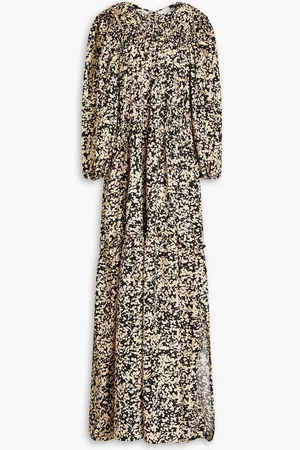 MOTHER OF PEARL Misha ruched printed TENCEL™ Lyocell-crepe maxi dress