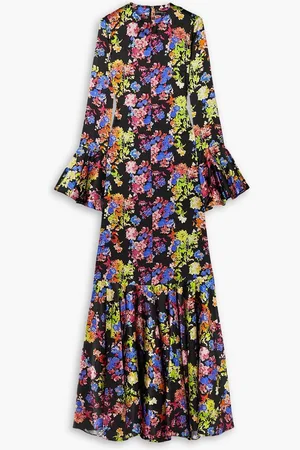 Caroline Constas Allonia floral-print stretch-silk gown