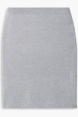 J.W.Anderson Studded wool mini skirt