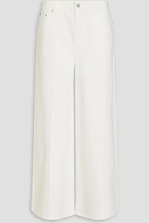 tibi High-rise wide-leg jeans