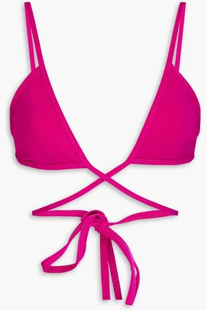 CHRISTOPHER ESBER Wrapped Tie triangle bikini top - Purple