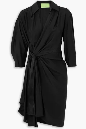GAUGE81 Miya wrap-effect silk-satin mini dress