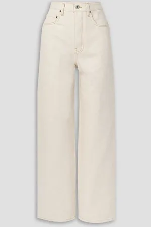 Interior The Ty high-rise wide-leg jeans - White