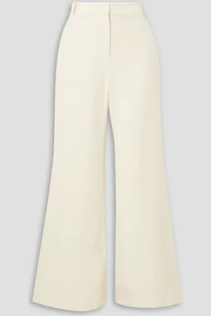 By Malene Birger Carass cropped woven flared pants - White