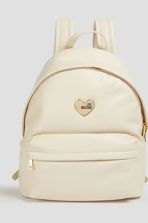Moschino Padded faux leather backpack - White