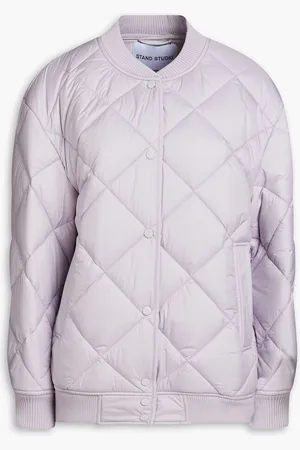 Stand Studio Spring quilted shell bomber jacket - Purple