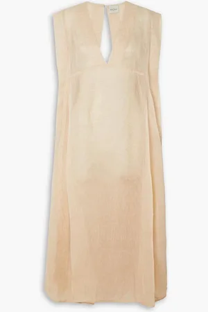 LE KASHA Assouan linen-gauze maxi dress - Pink