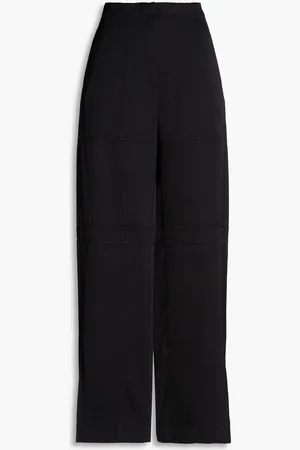 Jil Sander Satin-twill wide-leg pants