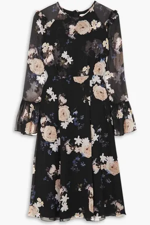 Erdem Victoria floral-print silk-chiffon midi dress