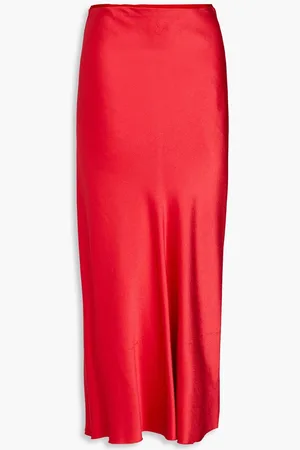 Maison Margiela Satin midi skirt