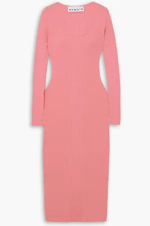 REMAIN Birger Christensen Sylia ribbed-knit midi dress