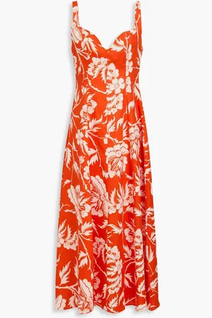 Mara Hoffman Perdita floral-print hemp maxi dress - Red