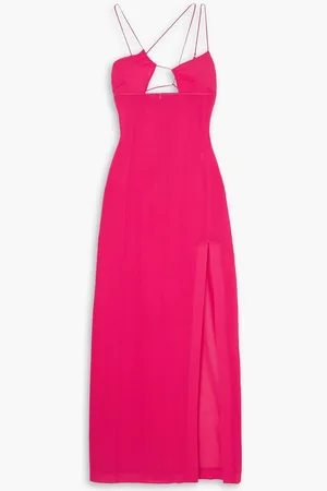 Nensi Dojaka Cutout cotton-voile maxi dress - Pink