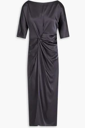 LAPOINTE Twisted satin tunic - Gray