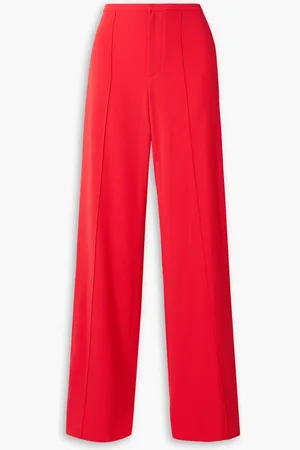 ALICE+OLIVIA Alice Olivia - Dylan crepe wide-leg pants - Red