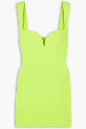 ALEX PERRY Auden crepe mini dress - Green