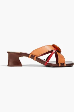 Tory Burch Two-tone leather sandals - Brown