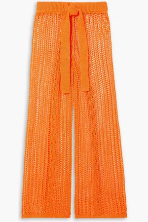 Cult Gaia Aadya crochet-knit wide-leg pants