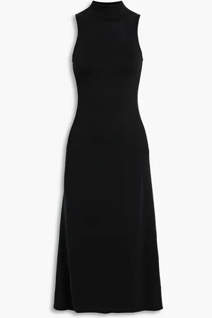 tibi Cutout cotton and Lyocell-blend midi dress