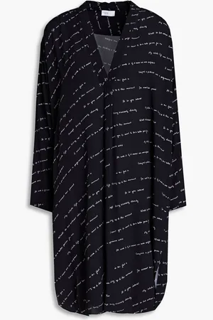 ROSETTA GETTY Printed crepe dress