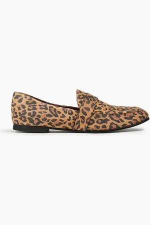 Bash Campbell leopard-print suede loafers