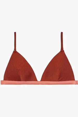 ZIMMERMANN Two-tone triangle bikini top - Brown