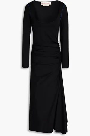 Marni Ruched cady midi dress