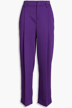 Vince Satin-twill wide-leg pants