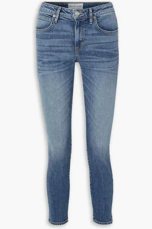 SLVRLAKE Lou Lou cropped mid-rise slim-leg jeans - Blue