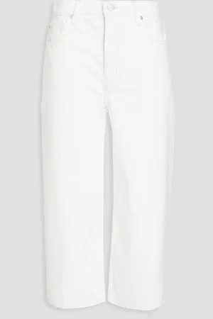 Frame Cropped high-rise wide-leg jeans