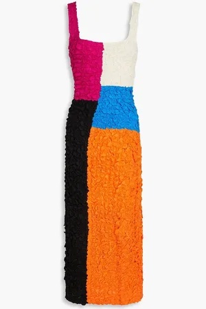 Mara Hoffman Patchwork-effect TENCEL™ midi dress - Pink