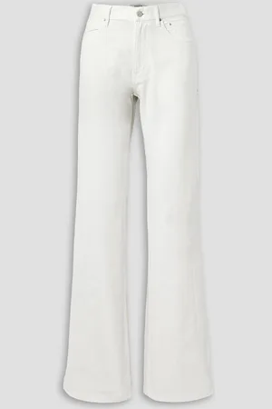 Gauchere Zip-embellished high-rise straight-leg jeans