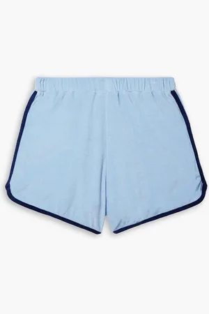 Lisa Marie Fernandez Cotton-blend terry shorts - Blue