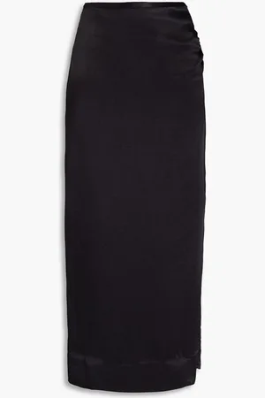 by Ti Mo Ruched cady midi skirt