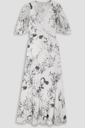 Victoria Beckham Floral-print chiffon midi dress