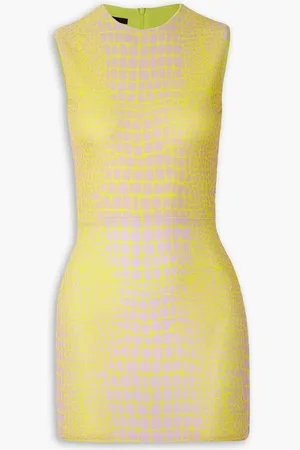 ALEX PERRY Dallon printed stretch-jersey mini dress