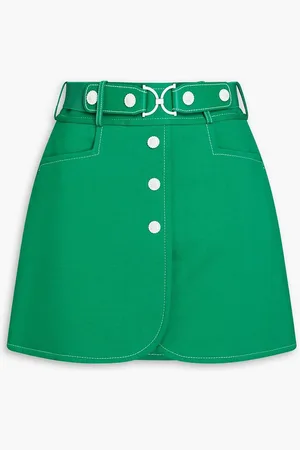 ZIMMERMANN Belted jersey mini skirt