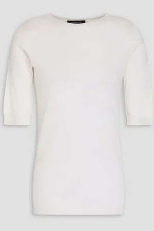 Fabiana Filippi Cashmere and silk-blend sweater - White
