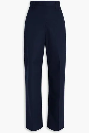Fabiana Filippi Cotton-poplin wide-leg pants - Blue