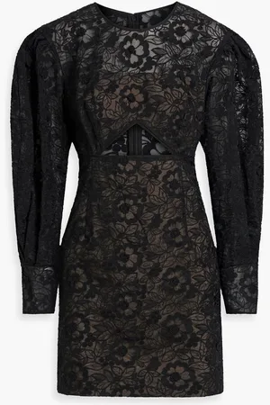 ZAC Zac Posen Cutout cotton-blend guipure lace mini dress